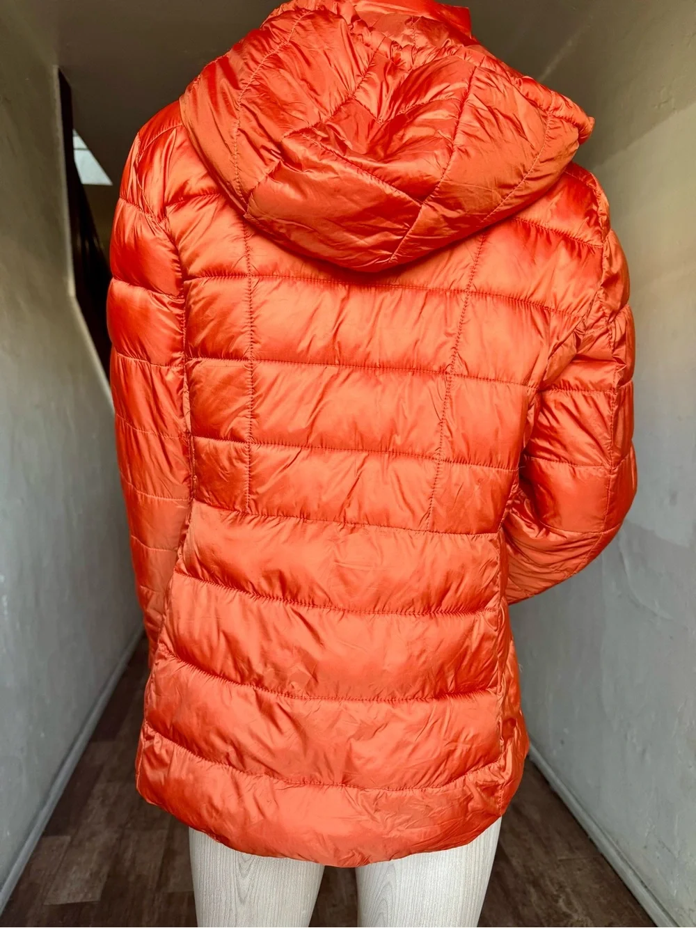 MICHAEL Michael Kors Women's Packable Puffer Jacket - Orange (Size M)